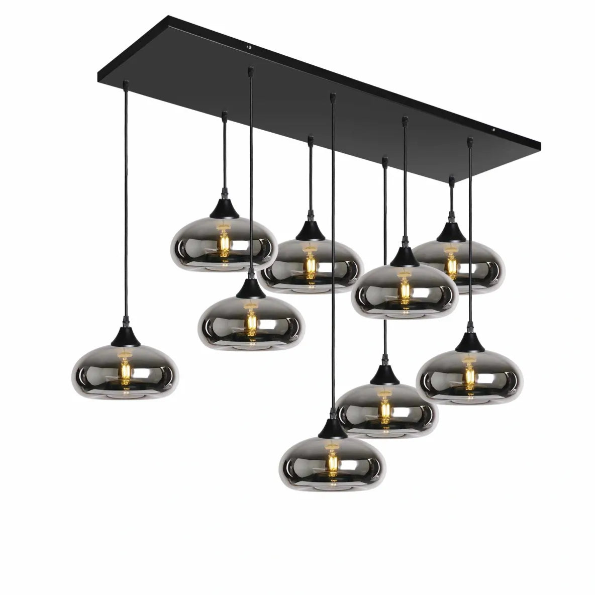 Murano 9 Light Pendant Mushroom Shades
