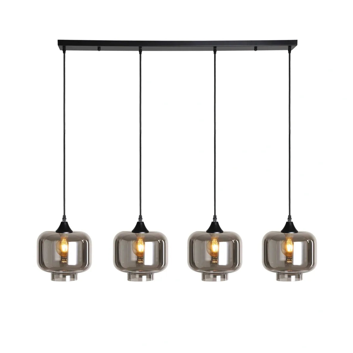 Murano 4 Light Bar with Round Glass shades
