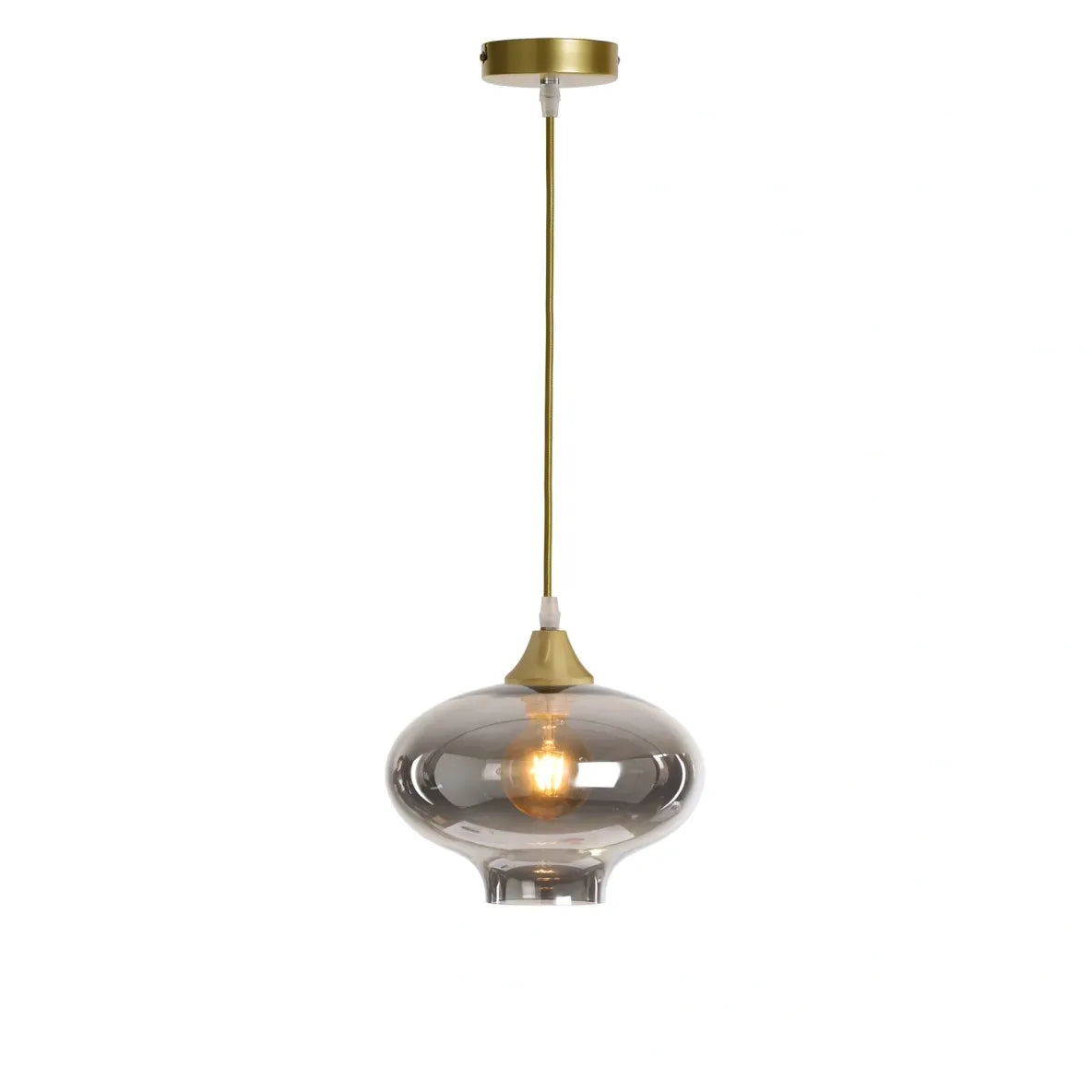 Murano 1 Light Gold Pendant Teardrop Shape