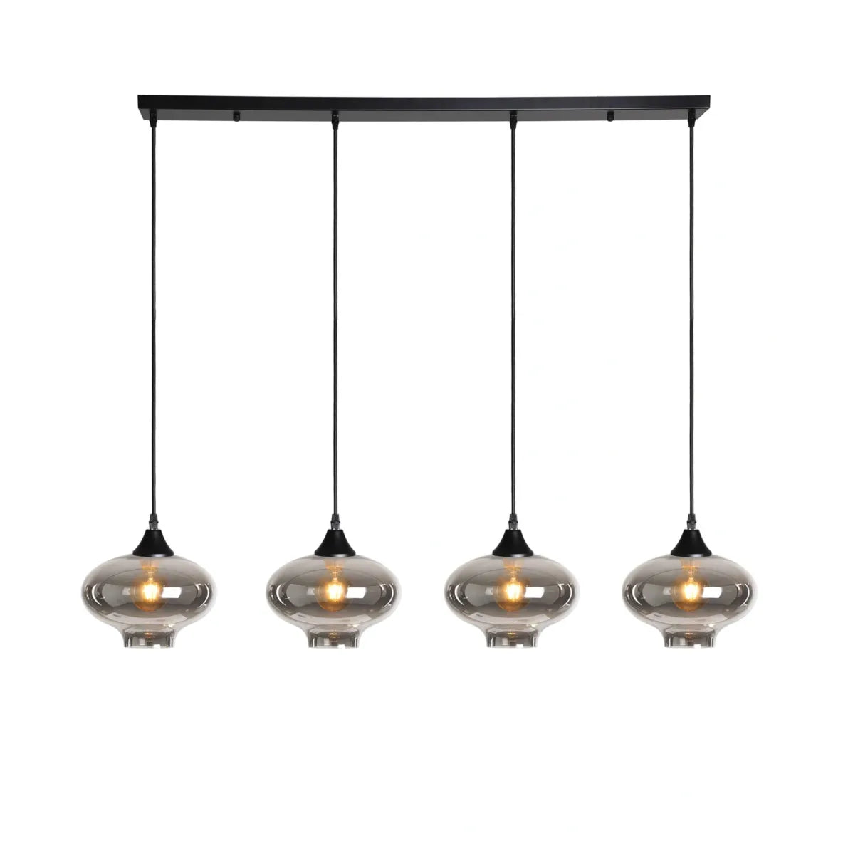 Murano 4 Light Bar with Teardrop Glass shades
