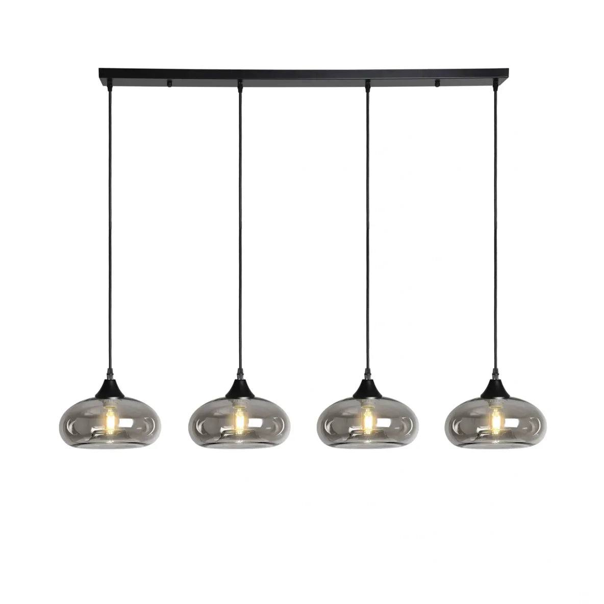 Murano 4 Light Bar with Mushroom Glass shades