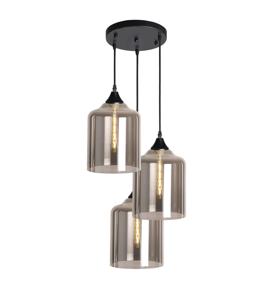 Murano 3 Light Pendant Large Cylinder