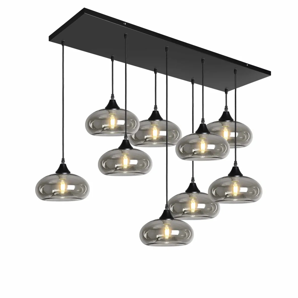 Murano 9 Light Pendant Mushroom Shades