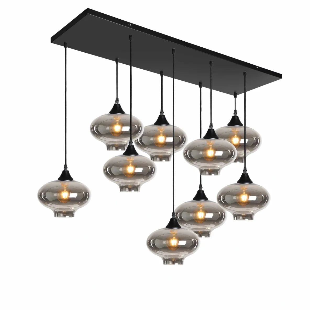 Murano 9 Light Pendant Teardrop Shades
