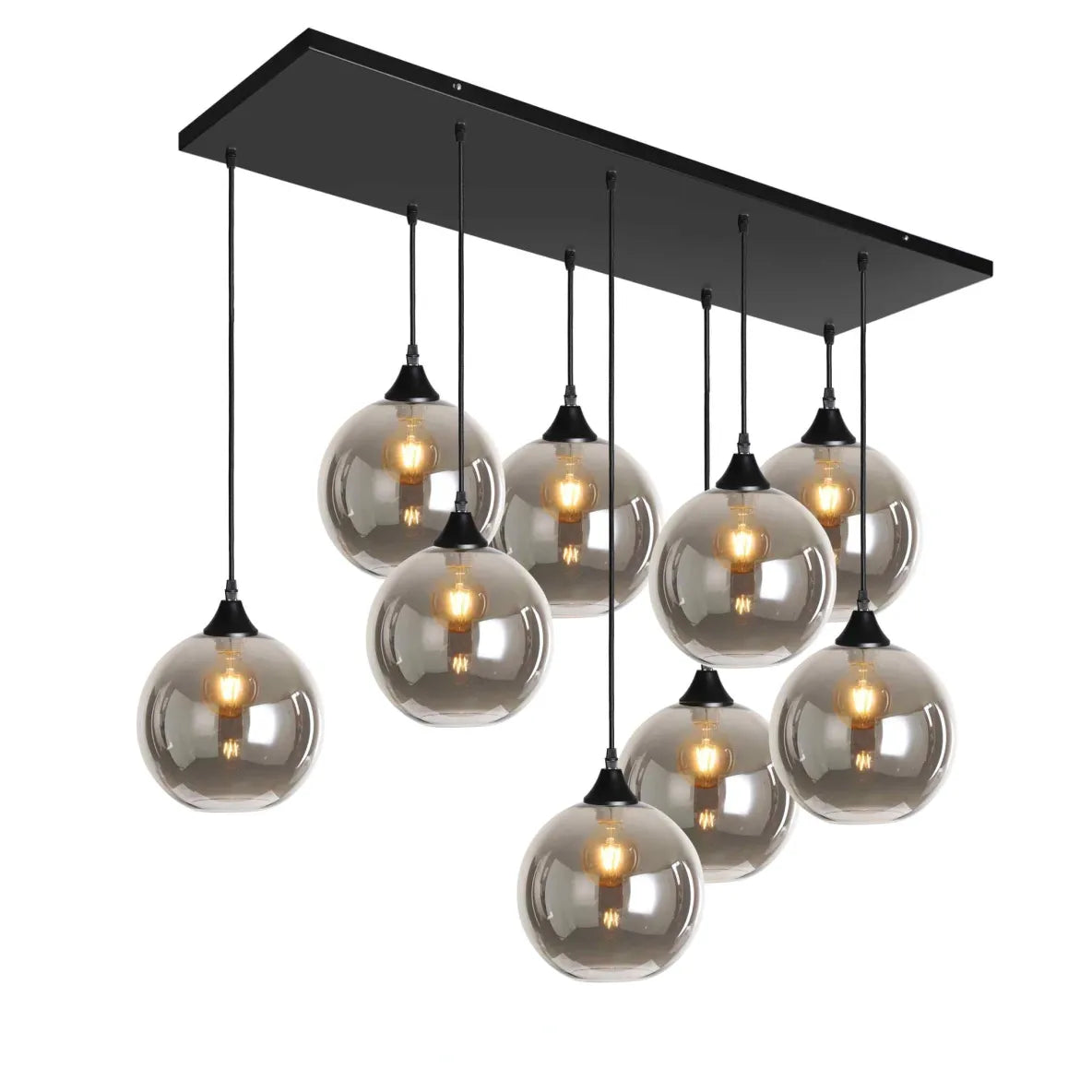 Murano 9 Light Pendant Globe Shades