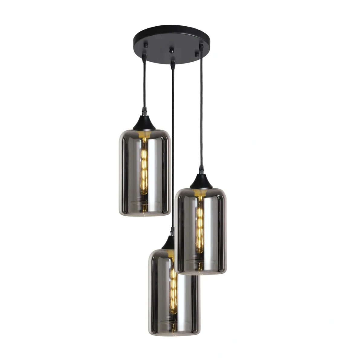 Murano 3 Light Pendant Slim Cylinder