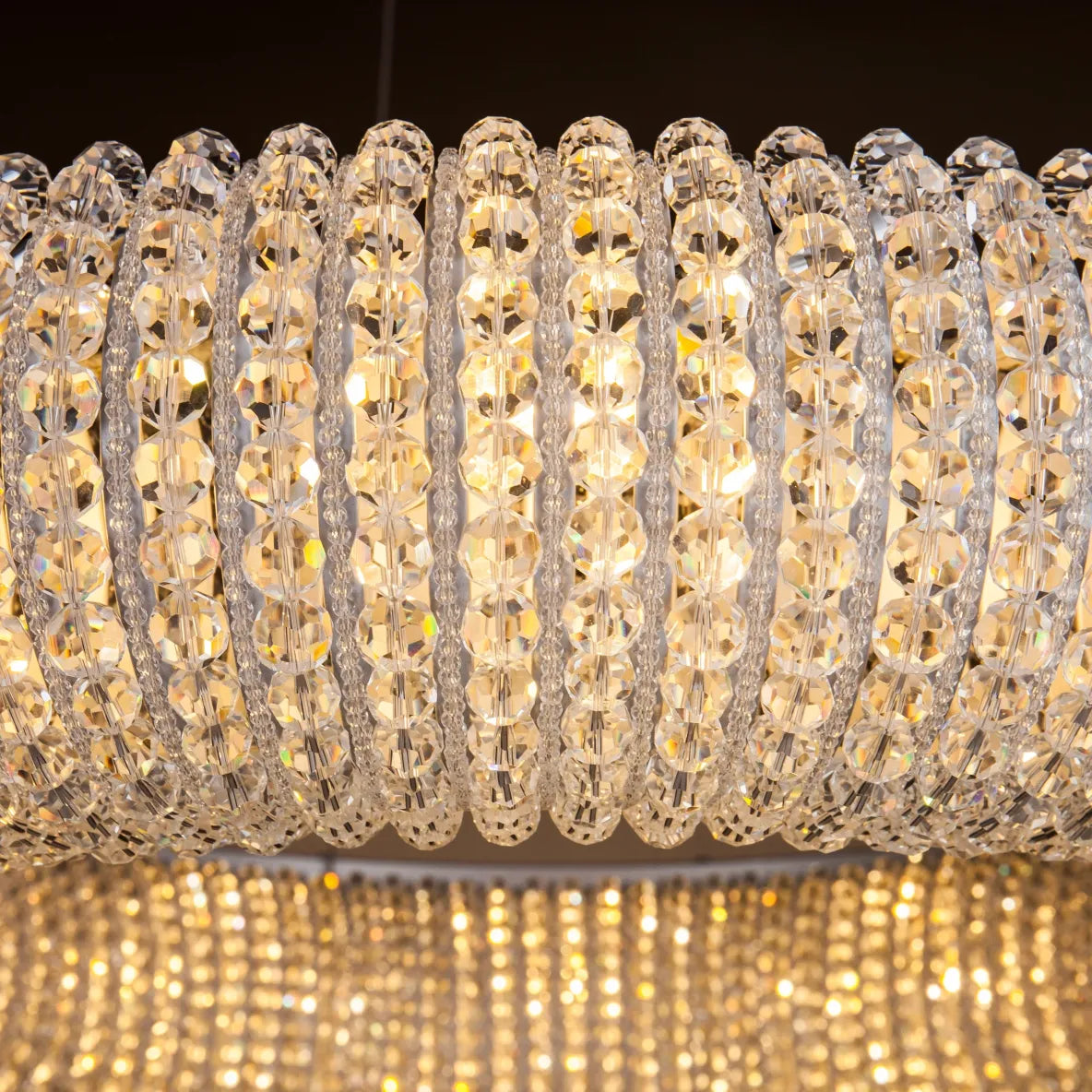 Burano Large Crystal Beaded Hoop