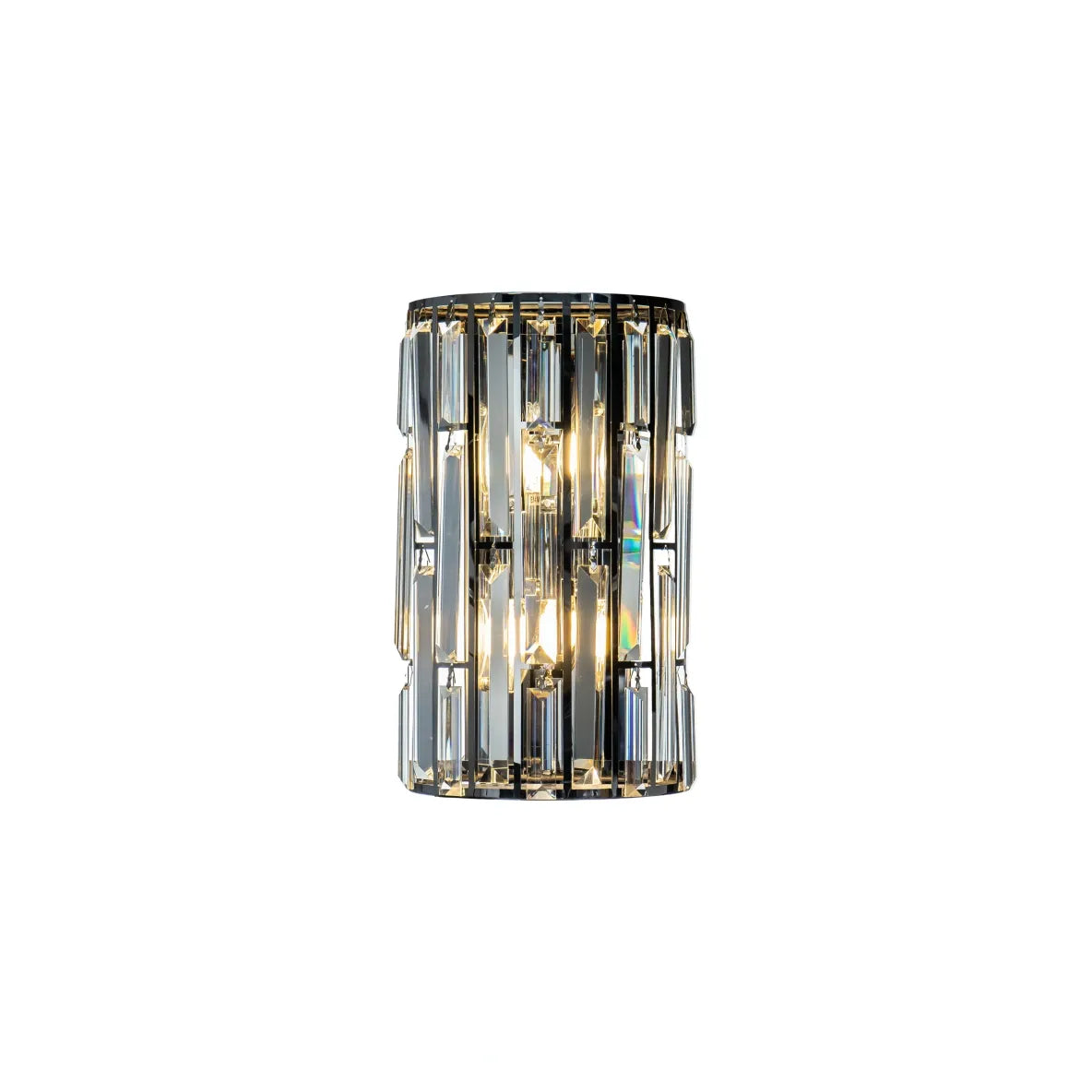 Burano Tall Drum Crystal Wall Light