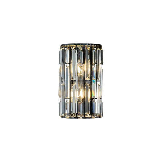 Burano Tall Drum Crystal Wall Light