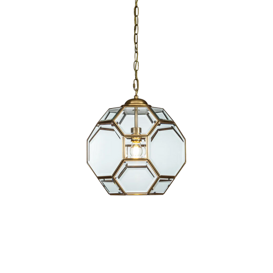 Venice Brass Hexagonal Lantern