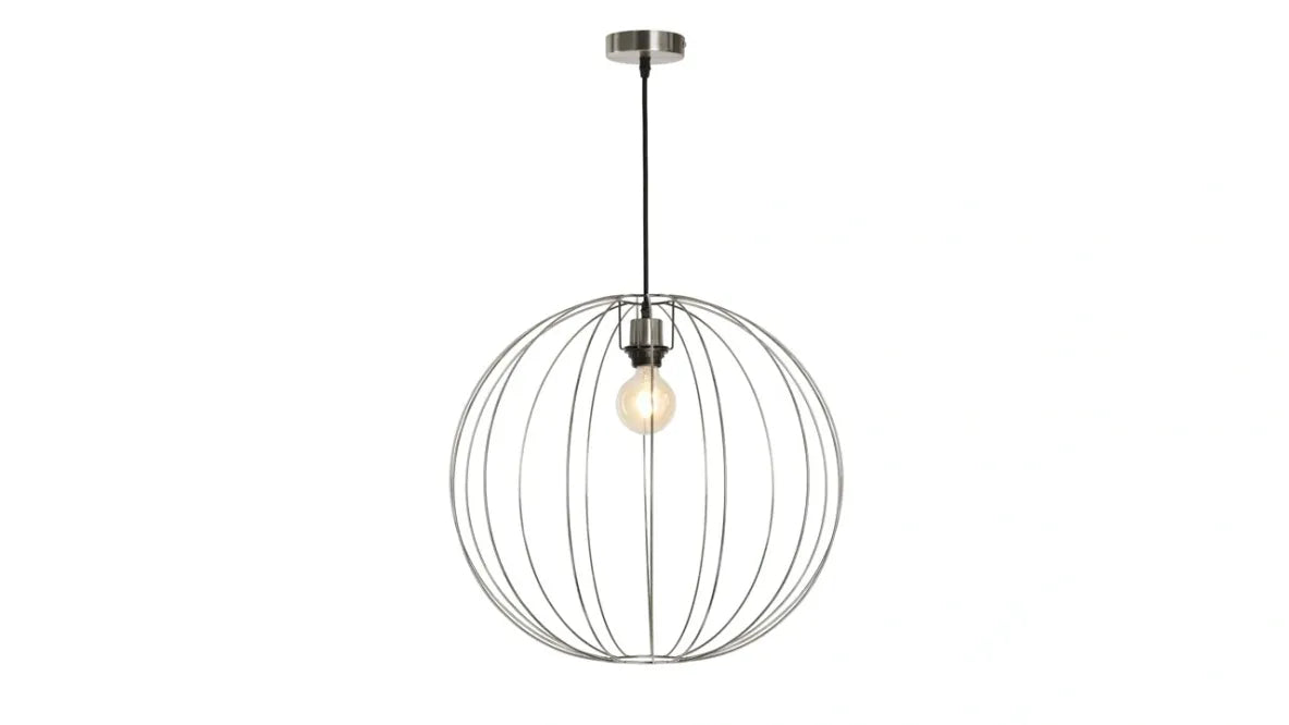 Torcello Wire Work Globe Large Satin Nickel