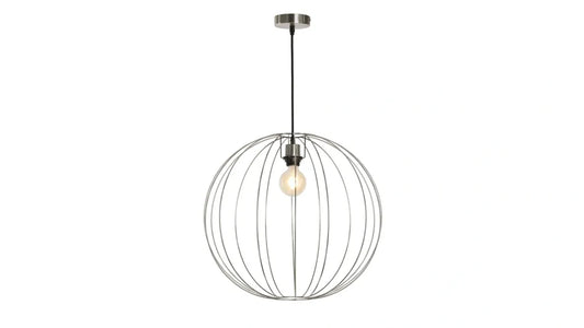 Torcello Wire Work Globe Large Satin Nickel