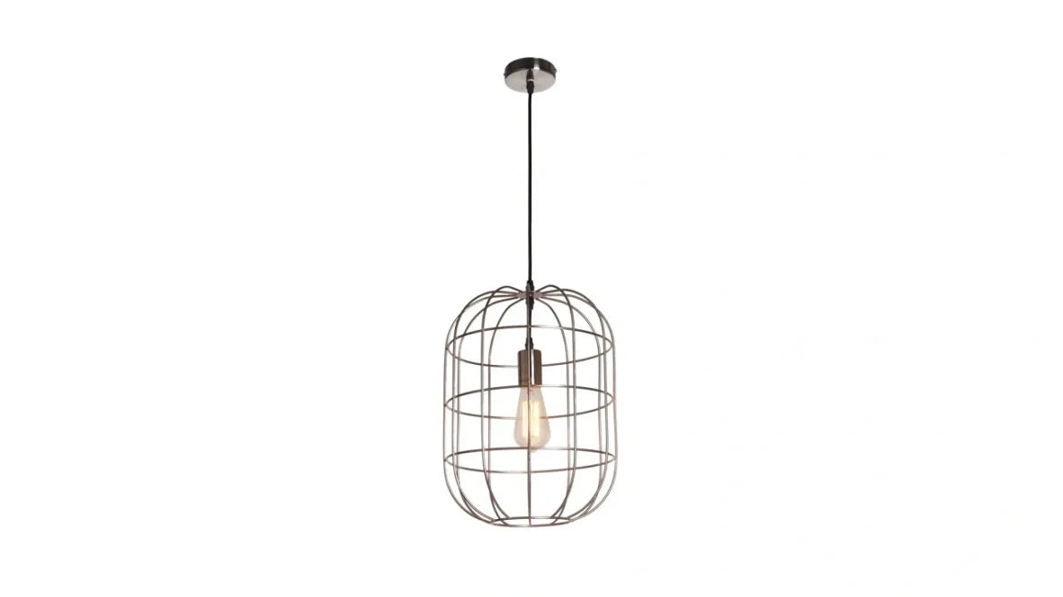 Torcello Wire Work Oval Pendant Satin Nickel