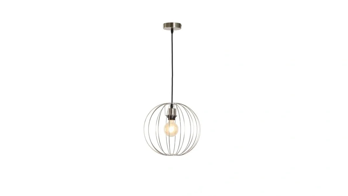 Torcello Wire Work Globe Small Satin Nickel