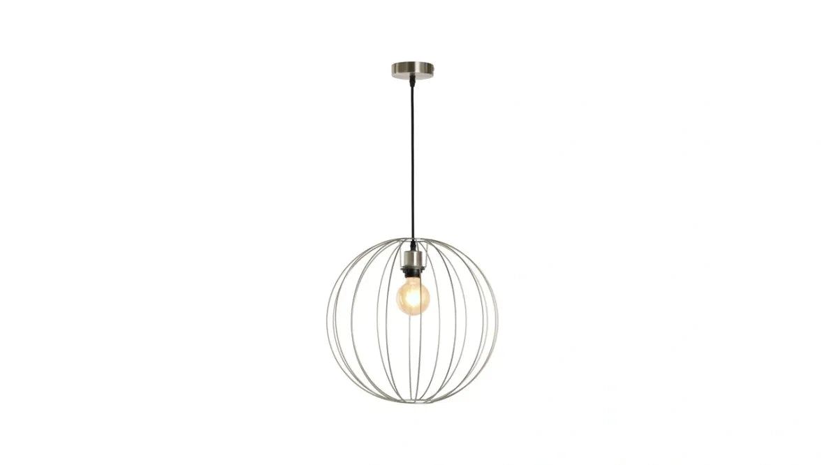 Torcello Wire Work Globe Medium Satin Nickel