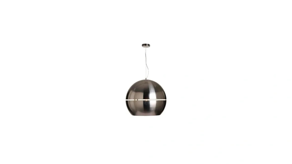 Torcello Split Globe Pendant Satin Nickel Small