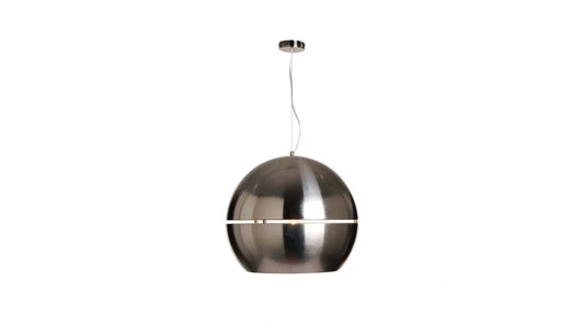 Torcello Split Globe Pendant Satin Nickel Medium