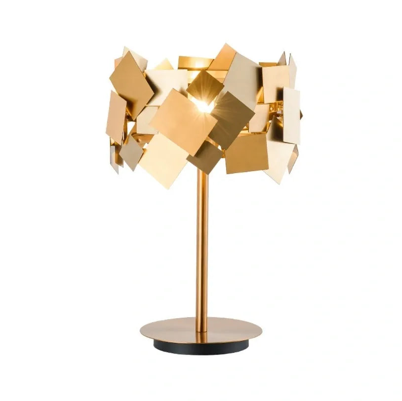 Large Mixed Brass and Bronze Table Lamp Large Mixed Brass and Bronze Table Lamp