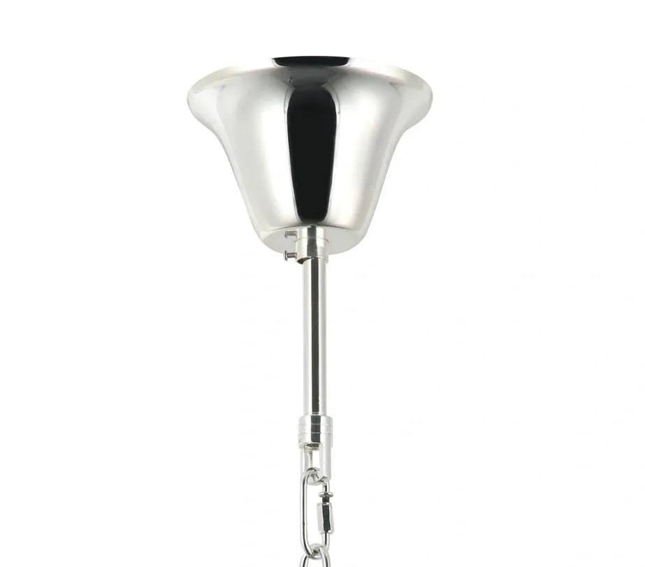 Burano Tiered Textured Glass Pendant Nickel