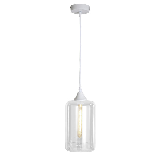 Murano 1 Light Pendant Slim Cylinder