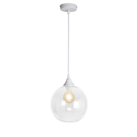 Murano 1 Light Pendant With Globe shade