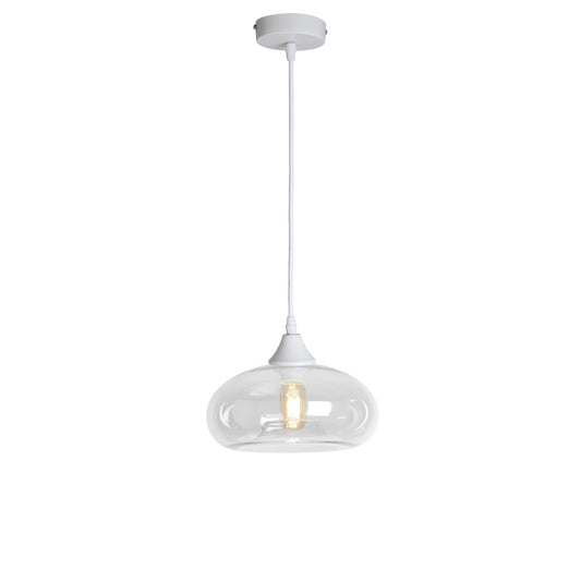 Murano 1 Light Pendant Mushroom Shade