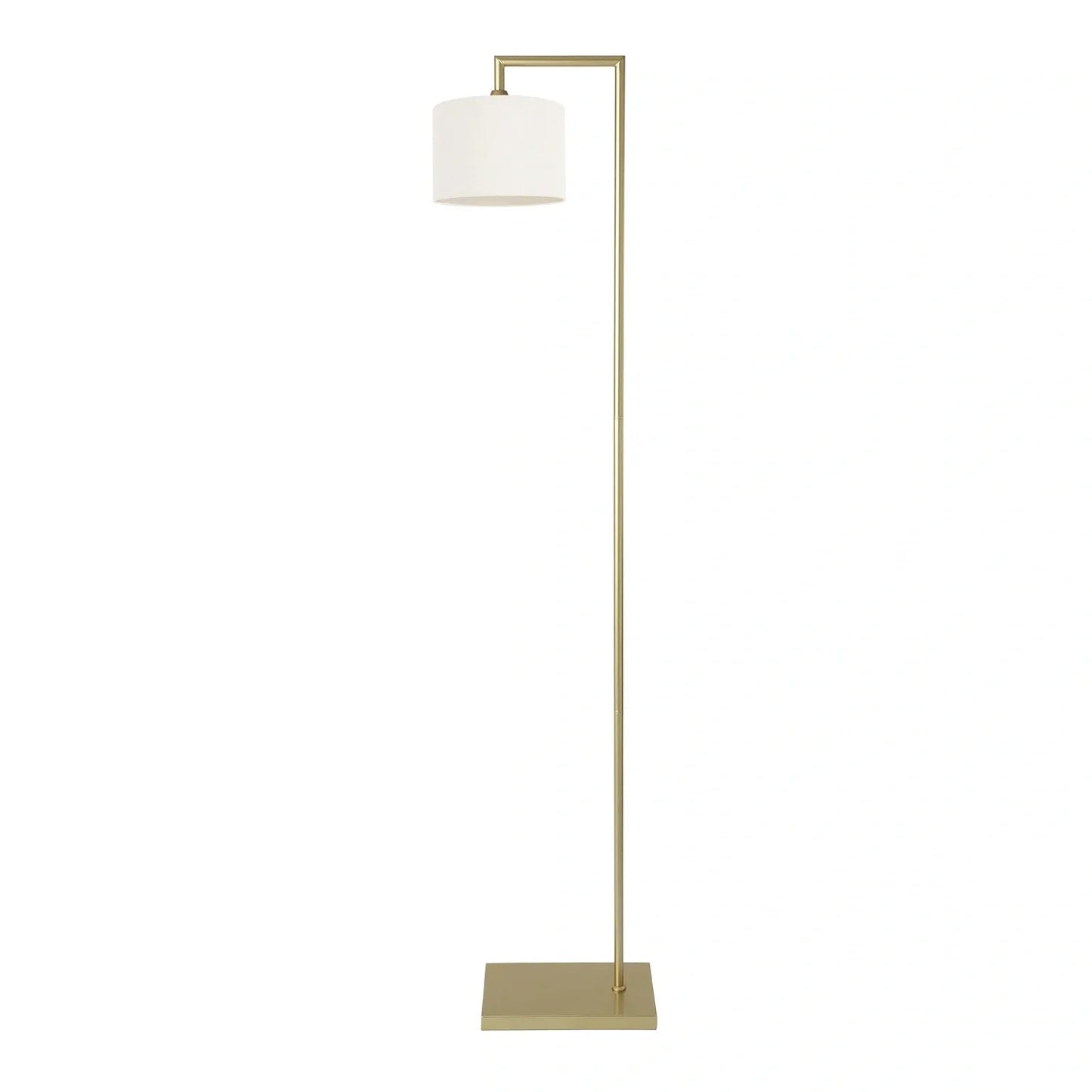 Murano Gold Floor Lamp with Woven Small Hand Made fabric Shade