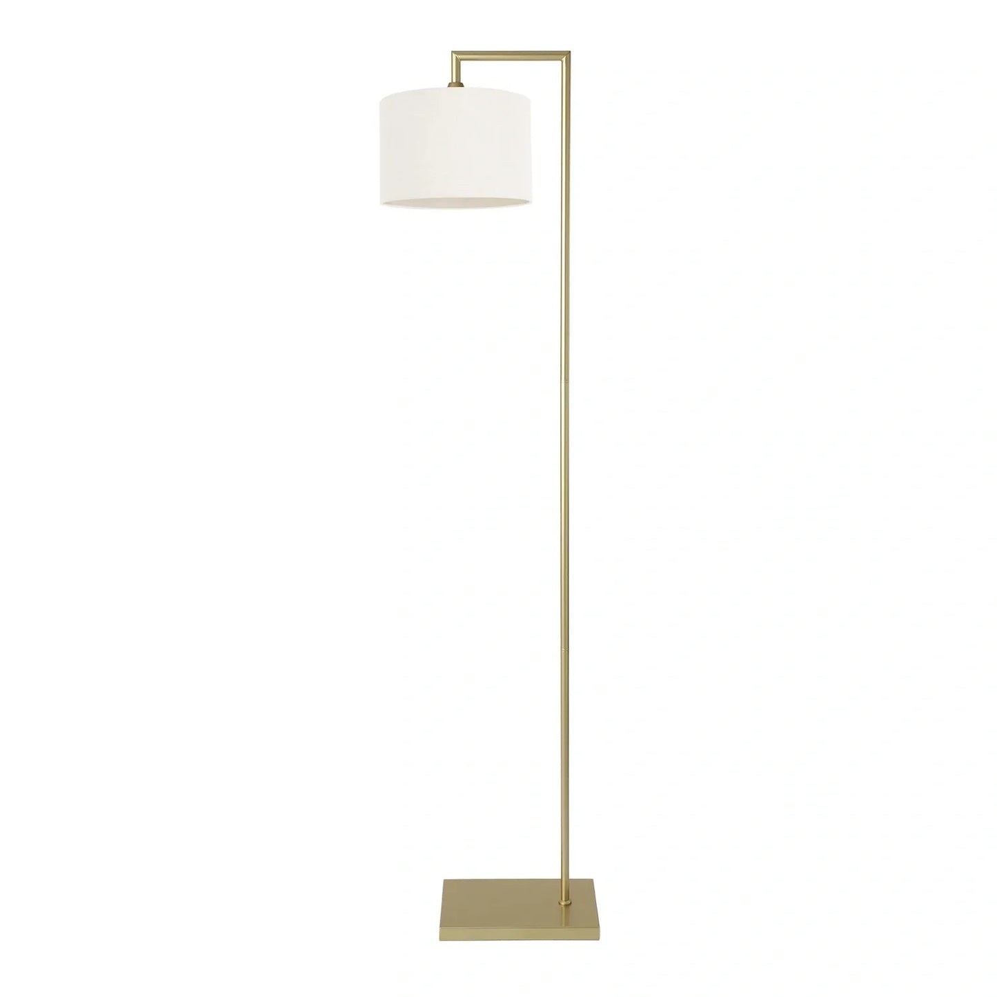 Murano Gold Floor Lamp with Woven Large Hand Made fabric Shade