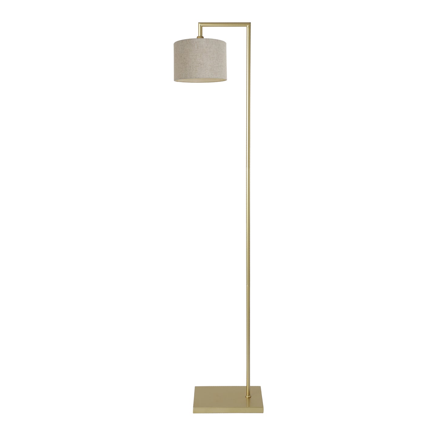 Murano Gold Floor Lamp with Woven Small Hand Made fabric Shade