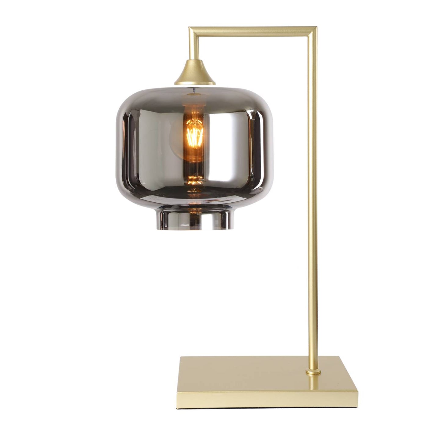 Murano Large Gold Table Lamp with Round Glass Shade