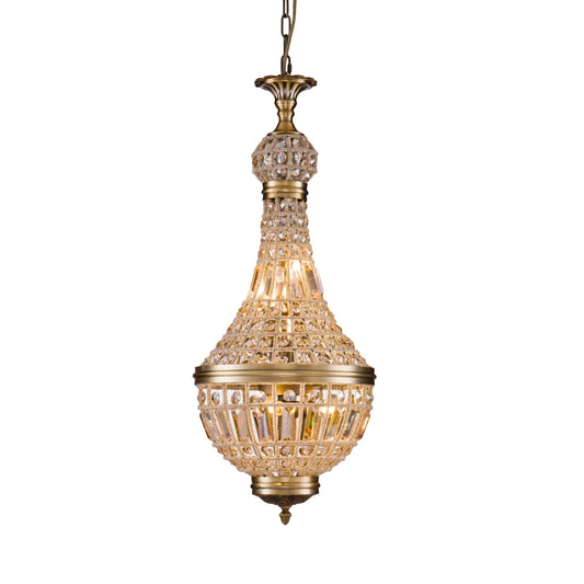 Burano Long Ornate crystal beaded pendant