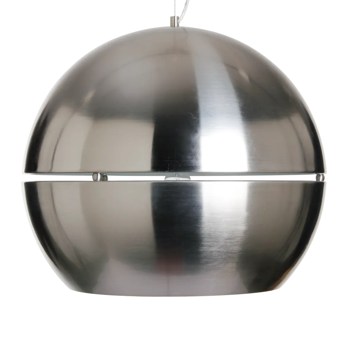 Torcello Split Globe Pendant Satin Nickel Medium