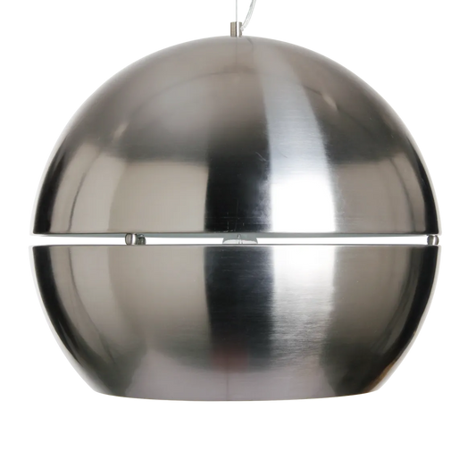 Torcello Split Globe Pendant Satin Nickel Medium