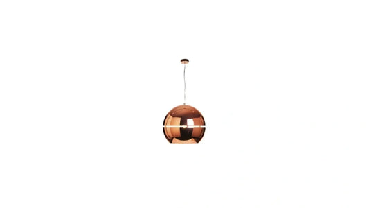 Torcello Split Globe Pendant Satin Copper